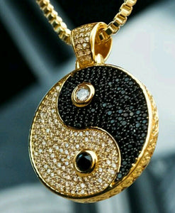 Lucky DRAGON-EYES Pendant HipHop Style Diamond Studded CHAIN STERLINGSILVER925