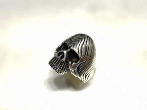 Gothic Skull Vintage Unique Antique Engagement Wedding Ring 925 Sterling Silver