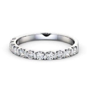 1.10Ct White Moissanite Engagement Anniversary Eternity Band 925 Sterling silver