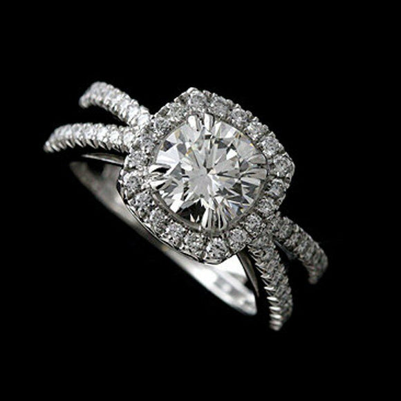 Valentine 5 Ct Round Cut Beautiful Engagement Wedding Ring 925 Sterling Silver