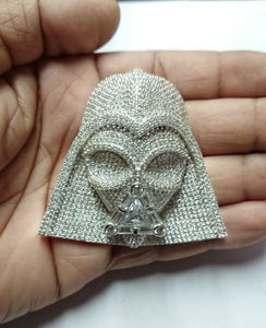 Star Wars Pendant HipHop Style Amazing Design SuperHero Solid Sterling Silver