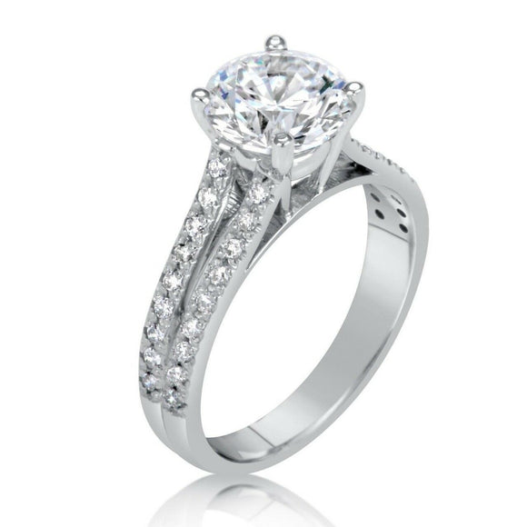 5 Carat Diamond Engagement Ring Bridal Wedding Women Jewelry White Gold OverListed for charity