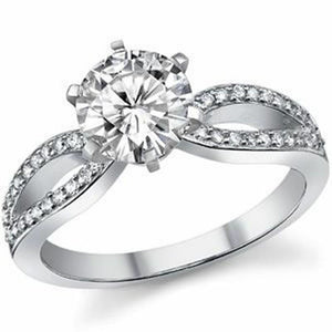 Valentine Beautiful 3Ct Round Cut Engagement Wedding Ring 925 Sterling Silver