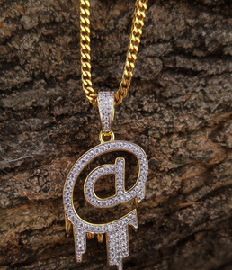 Lucky Pendant HipHop Style @ Symbol Stylish Diamond Studded Sterling Silver