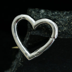 925 Solid Sterling Silver Heart Shape Lock Finding Love Jewelry Charm Pendant