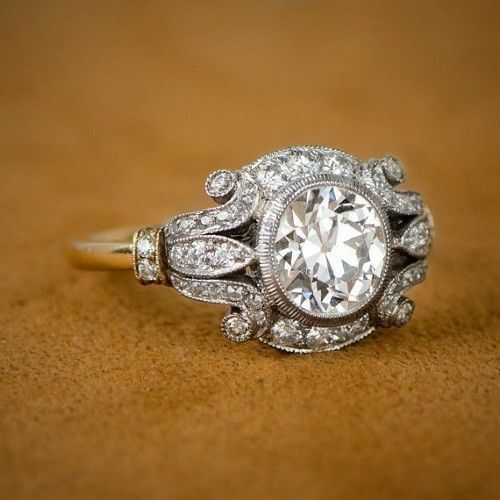 1.50Ct Best Near White Moissanite Round Engagement Ring 925 Sterling Silver