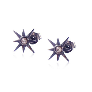 0.15cts Polki Diamond 925 Solid Silver Star Stud Earrings Women's Gift Jewelry