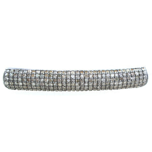 Natural Pave Diamond 925 Silver Handmade Bracelet Connector Finding Jewelry