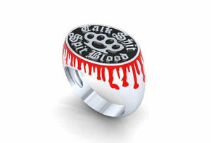 Unique Quotes Bikers Statement Engagement Wedding Ring Solid 925 Sterling Silver  Charity item