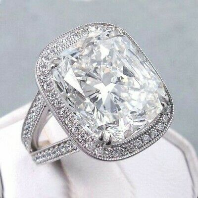 4.40ct CUTION SOLITAIRE ROYAL LOOK Engagement Wedding Ring 925 Sterling Silver