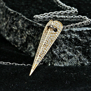 14k Yellow Gold Natural Pave Set White Diamond Pendant Fine Jewelry for Women's C $470.74