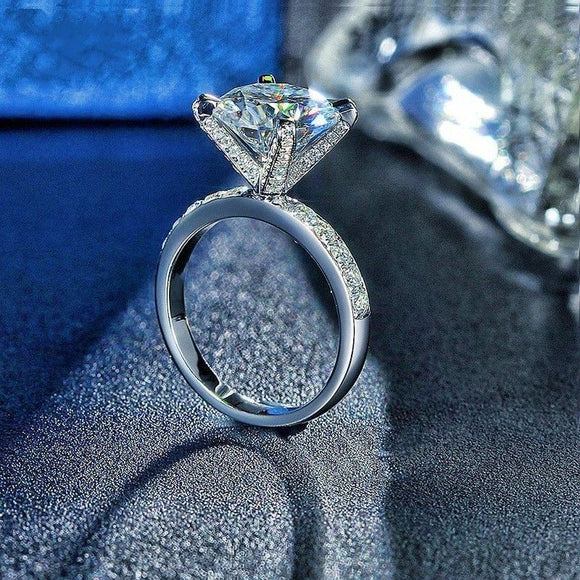 2.50 Crt 14 K Gold Over Sparkle Moissanite Ring Diamond Ring Engagement Ring