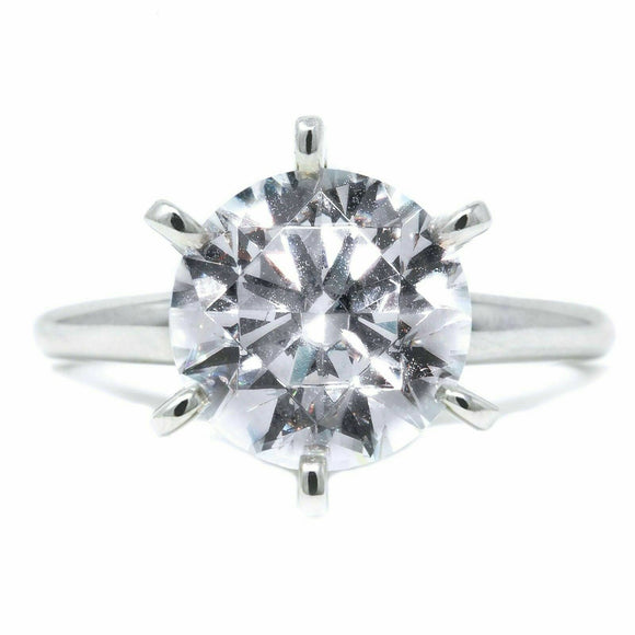 2.00 CT Round Cut Solitaire Diamond Engagement Ring With 14K White Gold Over 925