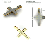 Holly cross Pendant HipHop Style Diamond Studded chain Solid Sterling Silver 925