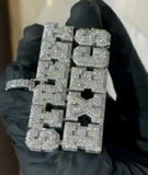 Lucky STREET EXECS Pendant HipHop Style Diamond StuddedSolid Sterling Silver925