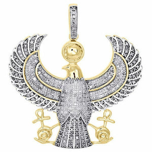 Royal Bird Pendant Diamond Studded Vintage Jewelry Gift Solid Sterling Silver