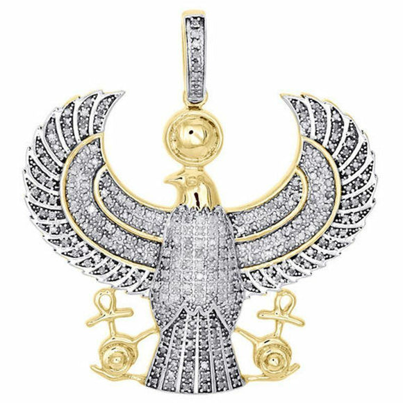 Royal Bird Pendant Diamond Studded Vintage Jewelry Gift Solid Sterling Silver