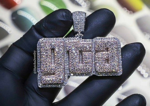 Lucky GTA Pendant HipHop Style Diamond Studded Solid Sterling Silver925