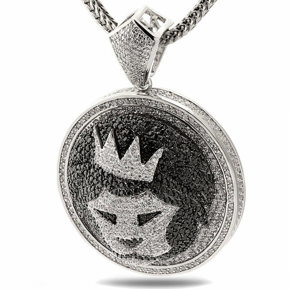 Lion King Pendant Royal Crown Design Stylish Party Wear Solid Sterling SilverListed for charity