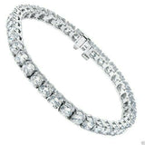 HipHop Style tennis bracelet ladies diamond studed Sterling Silver925