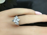 4 Ct Marquise Cut Diamond Three Stone Wedding Ring White Gold Finish Bridal Gift