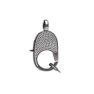 Natural Pave Diamond Lobster Lock Claps Fine 925 Silver Finding Jewelry GIFTS