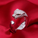 1 Ct Diamond Engagement Ring Panther Design Mens Women Jewelry Sterling Silver