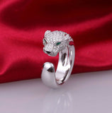 1 Ct Diamond Engagement Ring Panther Design Mens Women Jewelry Sterling Silver