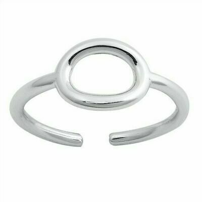 INDIAN Seller Plain Oval Toe Ring Sterling Silver Best Price Adjustable Jewelry