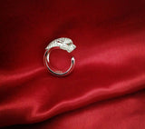 1 Ct Diamond Engagement Ring Panther Design Mens Women Jewelry Sterling Silver