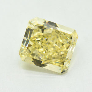 4ct 10.5 x 8.5mm Yellow Radiant Cut Loose Real Moissanite Stone For Ring/Pendant