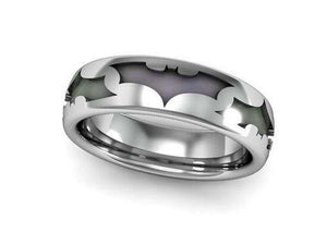 Vintage Antique Classic Batman Engagement Ring Wedding Band 925 Sterling Silver