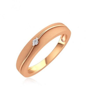 Beautiful Rose Gold Engagement Ring Wedding Band Solid 925 Sterling Silver Ring