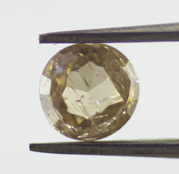 0.10 Ct Natural Loose Diamond Rose Cut Brown Color SI Clarity 1 Pcs SLD001TC004