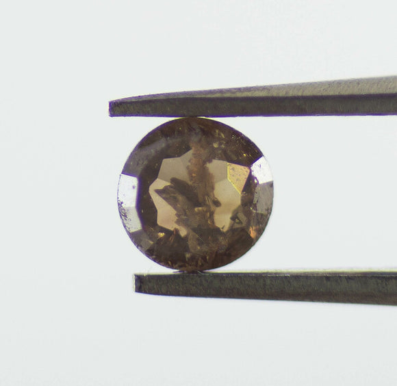 0.10 Ct Natural Loose Diamond Rose Cut Brown Color SI Clarity 1 Pcs SLD001TC017