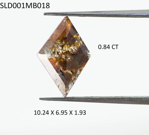 0.84 Ct Natural Loose Diamond Rose Cut Brown Fancy Color I3 Clarity 1 Pcs SLD001MB018