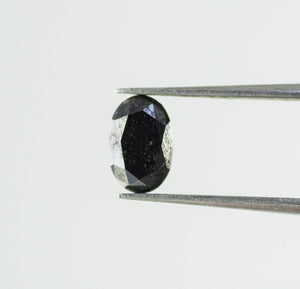 1 Ct Natural Loose Diamond Rose Cut Black Fancy Color VVS Clarity 1 Pcs SLD001BK002