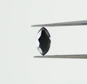 1 Ct Natural Loose Diamond Rose Cut Black Fancy Color VVS Clarity 1 Pcs SLD001BK005