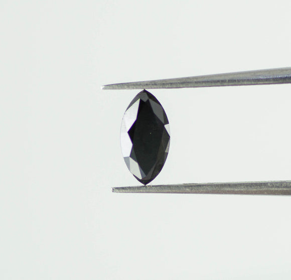 1 Ct Natural Loose Diamond Rose Cut Black Fancy Color VVS Clarity 1 Pcs SLD001BK005