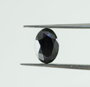 1 Ct Natural Loose Diamond Rose Cut Black Fancy Color VVS Clarity 1 Pcs SLD001BK014