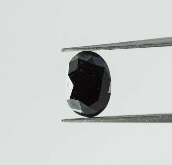 1 Ct Natural Loose Diamond Rose Cut Black Fancy Color VVS Clarity 1 Pcs SLD001BK020